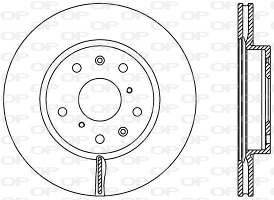 OPEN PARTS Тормозной диск BDA2367.20